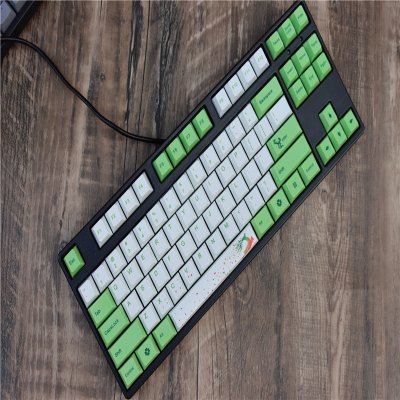 F-87 Mechanical Keyboard Type-C Line Isolated White PBT keycap