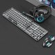 Steampunk Mechanical Keyboard And Mouse Set Retro 87-key Wired Laptop Desktop Office